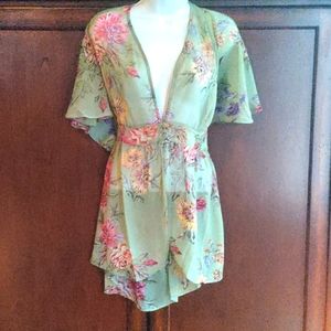 Romantic flowy cover up